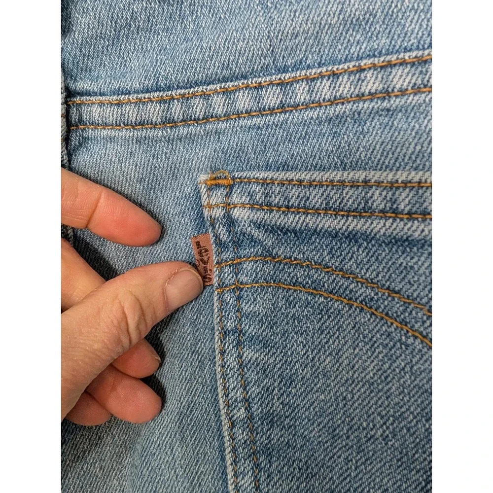 Levis 541 Mens Light Wash Orange Tab Elastic Waist‎ Straight Leg Jeans W35 L32